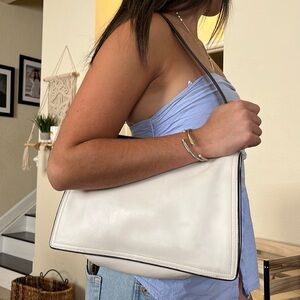 Vintage White Coach Purse